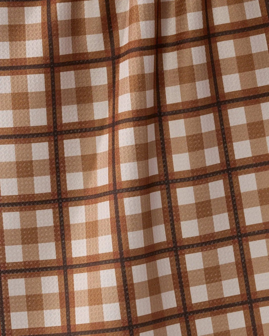 Rich Cocoa Patterned Kitchen Towel – Recycled Material