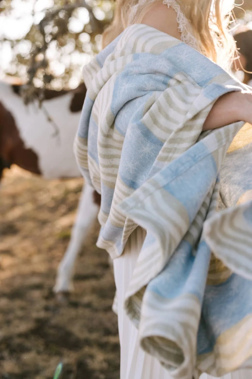 Stripe Lightweight Throw Blanket