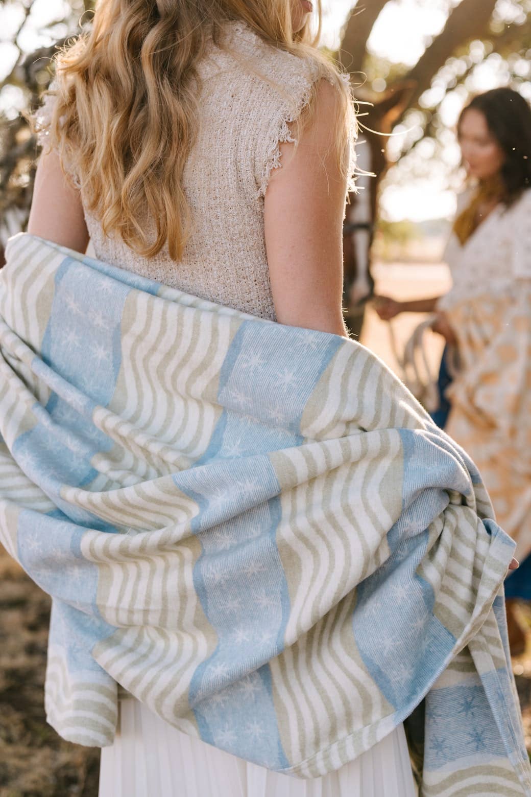 Stripe Lightweight Throw Blanket