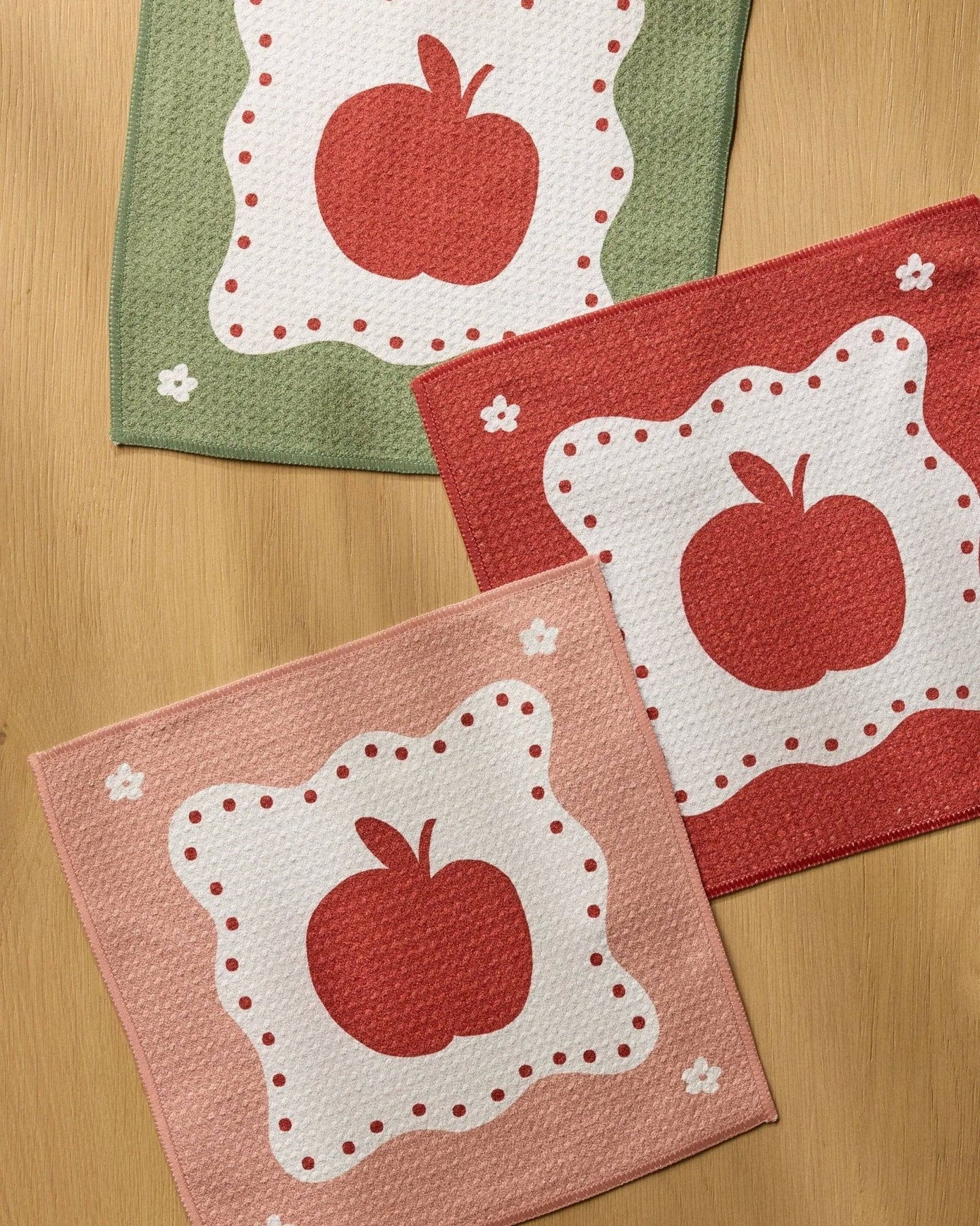 Geometry Print Dishcloth Set – 3 Pack, Recycled Material